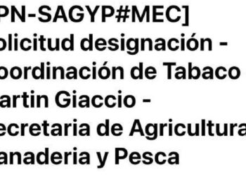 Un productor cañero a la coordinación de tabaco