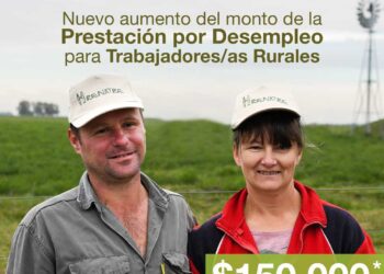 El RENATRE aumentó la prestación por desempleo por cuarta vez en lo que va del año