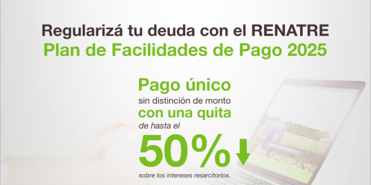 El RENATRE lanzó un nuevo plan de pago para regularizar deudas de la Seguridad Social