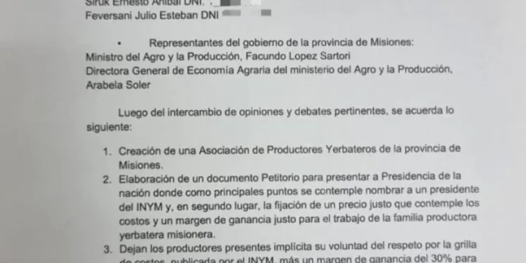 Productores yerbateros siguen los reclamos