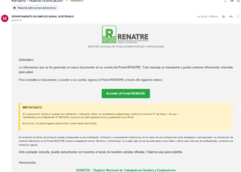 Implementación del Sistema de Notificación Electrónica RENATRE