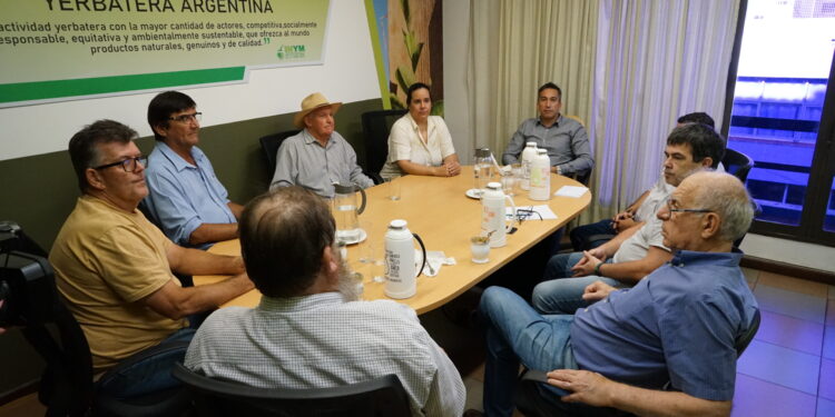 Dirigentes de asociaciones yerbateras en el INYM