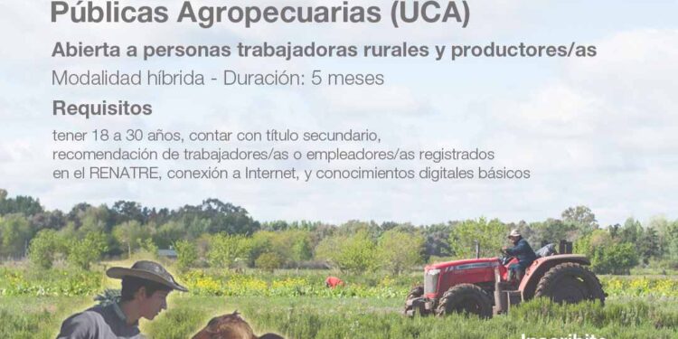 Diplomatura en Políticas Públicas Agropecuarias El RENATRE abre postulaciones a becas de estudio
