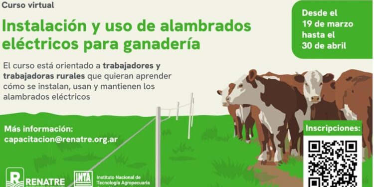 Capacitación virtual sobre alambrado eléctrico para ganadería con más de 800 inscriptos