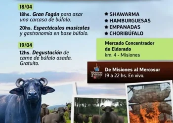 Eldorado: Festival del Búfalo Misionero este fin de semana en el Mercado Concentrador