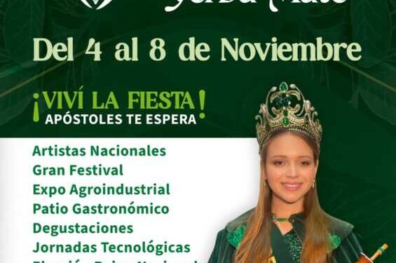 La 48° Fiesta Nacional e Internacional de la Yerba Mate en noviembre