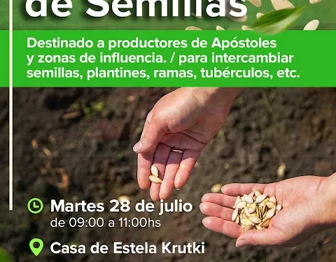 Apóstoles: encuentro de Intercambio de Semillas Destinado a Productores