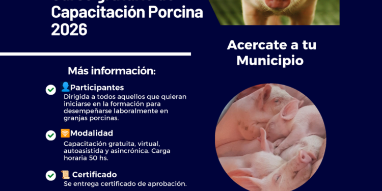 RENATRE: “Capacitación básica en producción porcina: puerta de entrada a la transformación productiva”