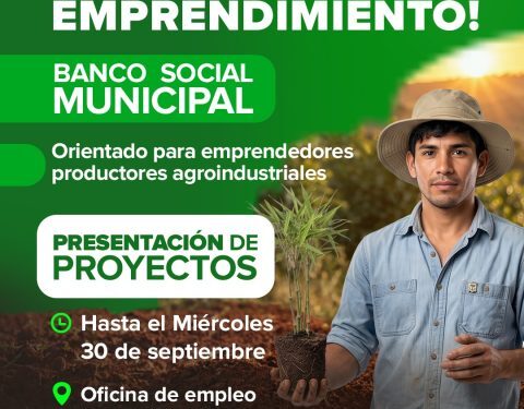 Apóstoles: Convocatoria del Banco Social Municipal para emprendedores y productores